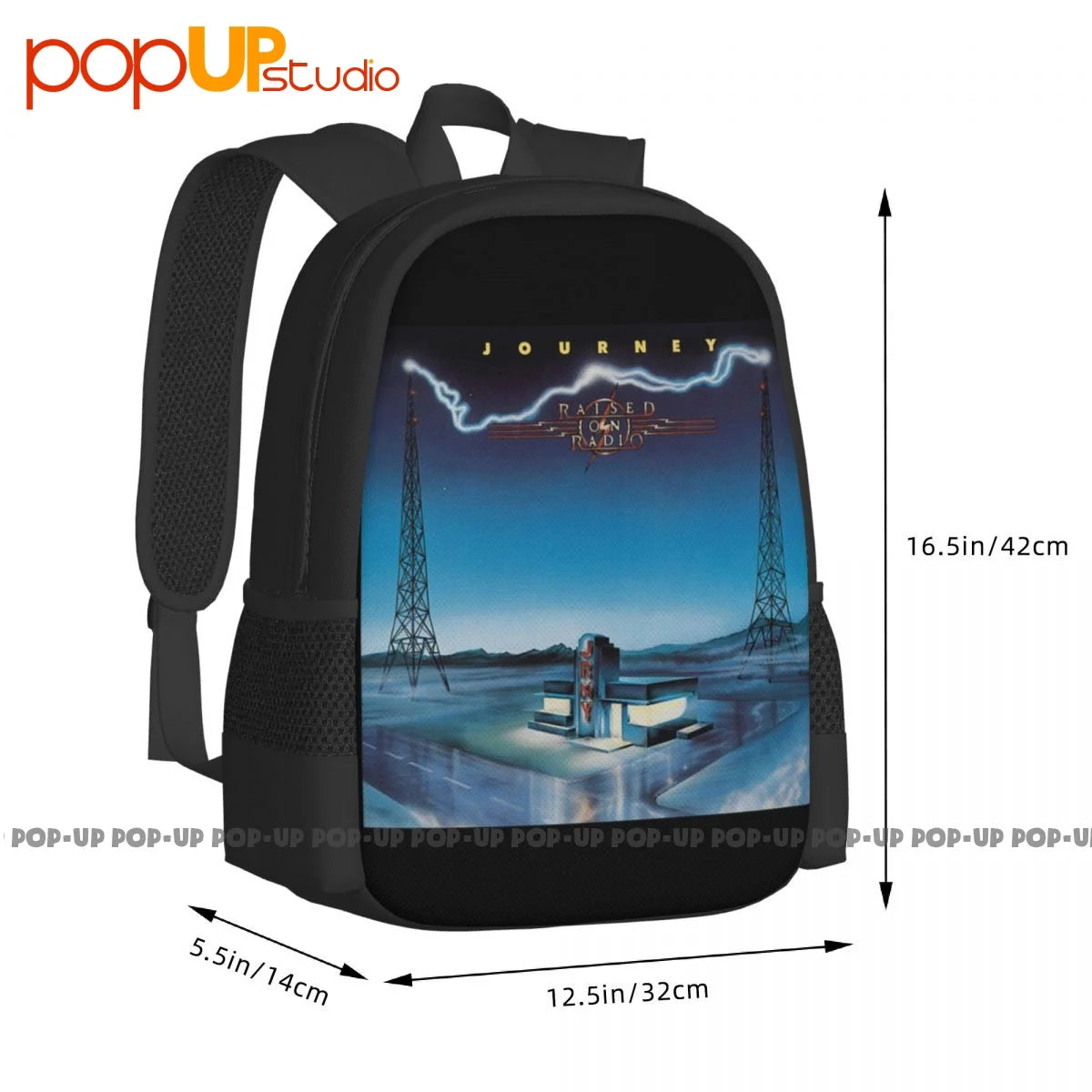 Journey Raised On Radio Mens Rock Band Backpack