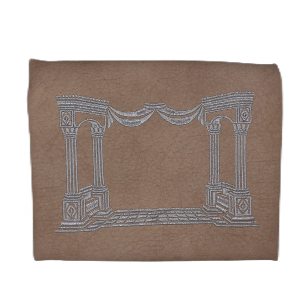 Judaica Tallit Bag Tefillin Embroidered Leather Cover