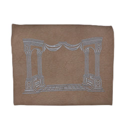Judaica Tallit Bag Tefillin Embroidered Leather Cover