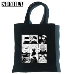Jujutsu Kaisen Anime Canvas Bag Harajuku Casual Punk Print Gothic Large Capacity
