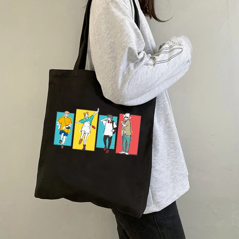 Jujutsu Kaisen Tote Bag Harajuku Shopper Canvas Shoulder Bag