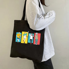 Jujutsu Kaisen Tote Bag Harajuku Shopper Canvas Shoulder Bag