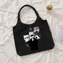 Jujutsu Kaisen Canvas Tote Bag - Anime Harajuku Shopper Bag for Women