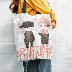 Jujutsu Kaisen Shoulder Bag Anime Canvas Eco Tote Large Capacity Storage