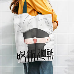 Jujutsu Kaisen Shoulder Bag Anime Canvas Eco Tote Large Capacity Storage