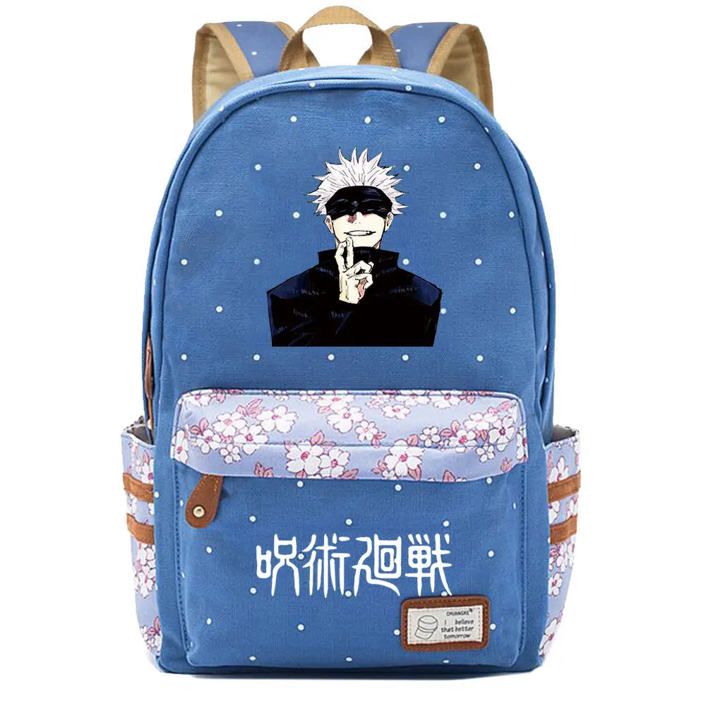 Jujutsu Kaisen Teen Zip Pack Casual Backpack Unisex Student Schoolbag