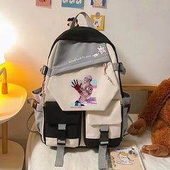 Jujutsu Kaisen Yuta Angry Eyes Vintage Anime Backpacks School Laptop Bagpack