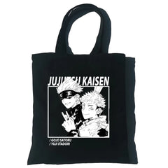 Jujutsu Kaisen Women Canvas Tote Bag Harajuku Shoulder Messenger Bag