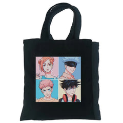 Jujutsu Kaisen Women Canvas Tote Bag Harajuku Shoulder Messenger Bag