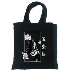 Jujutsu Kaisen Women Canvas Tote Bag Harajuku Shoulder Messenger Bag