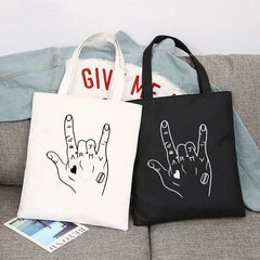 Jungkook Kpop Canvas Tote Bag Army Merch Fabric Bags Women Shopper