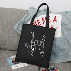 Jungkook Kpop Canvas Tote Bag Army Merch Fabric Bags Women Shopper
