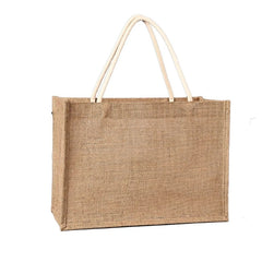 Jute Tote Bag Large Capacity Travel Organizer