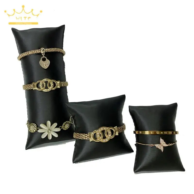 Watch Bracelet Display Stand Storage Pillow Brushed Pu Leather