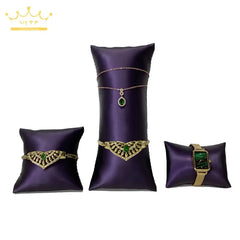 Watch Bracelet Display Stand Storage Pillow Brushed Pu Leather