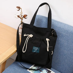 Canvas Crossbody Bag Eco Reusable Tote Bag Student Bag