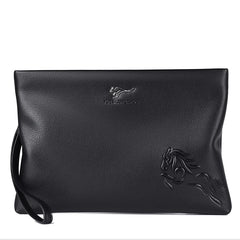 KANGAROO Men Clutch Bag Leather Long Purse Password Money Bag Business