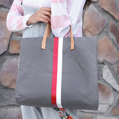 Canvas Shoulder Bag Women Stripe Crash Ladies HandBags Bolsas