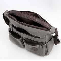 Retro Canvas Shoulder Bag Female Crossbody Handbag Unisex