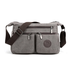 Retro Canvas Shoulder Bag Female Crossbody Handbag Unisex