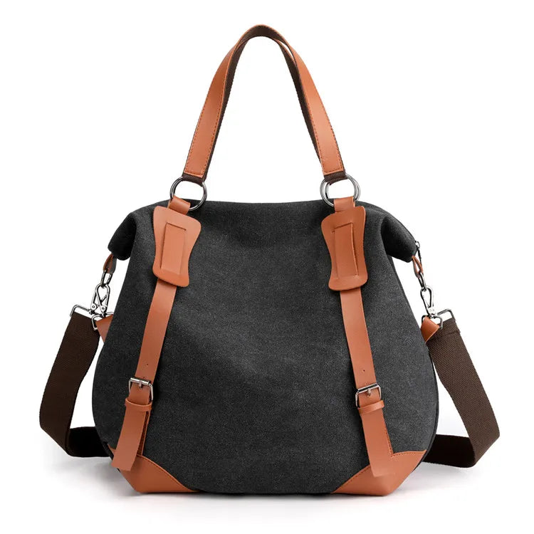 Canvas Women's Shoulder Bag Handbags Purse Vintage Crossbody bag Large Capacity