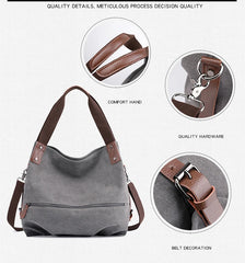 Canvas Women's Shoulder Bag Large Capacity Handbag Totes Bag
