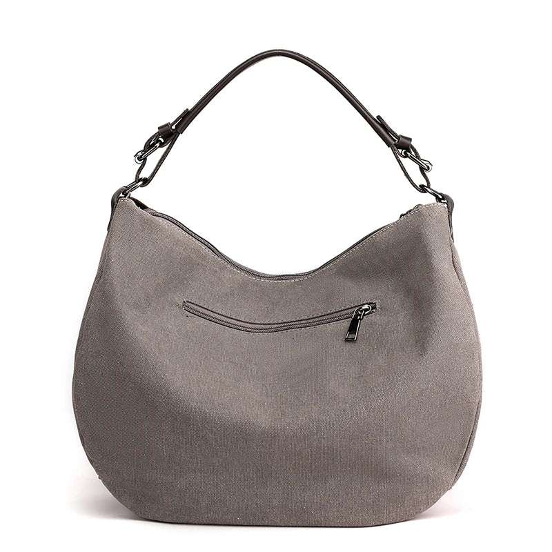 Vintage Canvas Shoulder Bag Patchwork Tote Handbags Purse Crossbody Bag