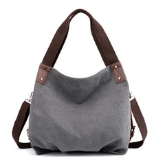 Vintage Canvas Women HnadBag Single Shoulder Bags Solid Ladies Messenger Bag