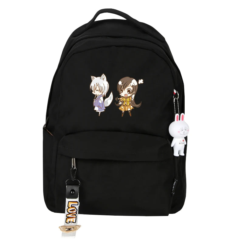 Kamisama Kiss Women Pink Backpack Tomoe Backpack Harajuku Nylon School Bags
