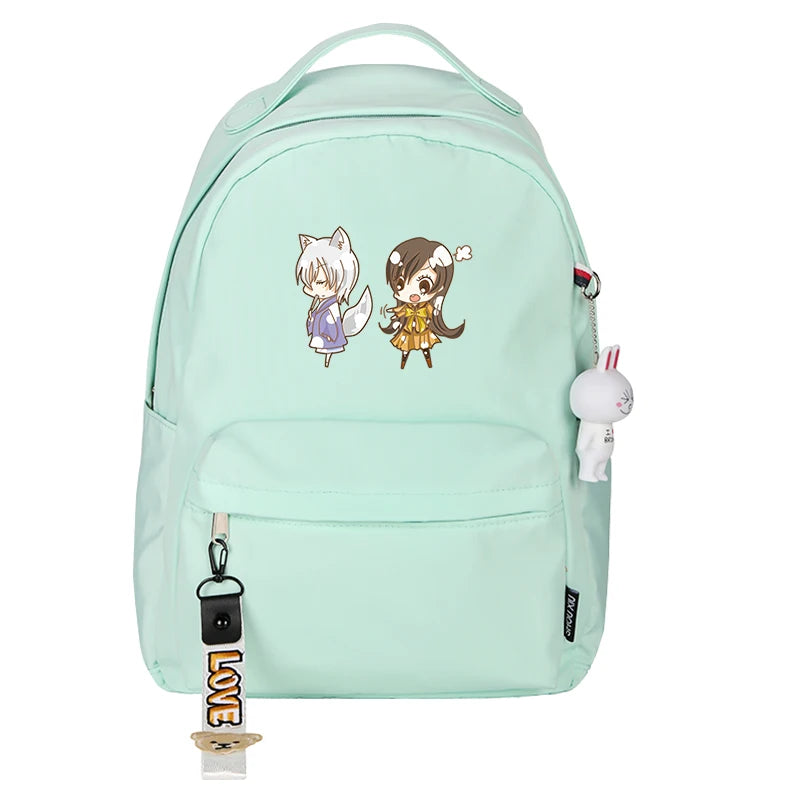 Kamisama Kiss Women Pink Backpack Tomoe Backpack Harajuku Nylon School Bags