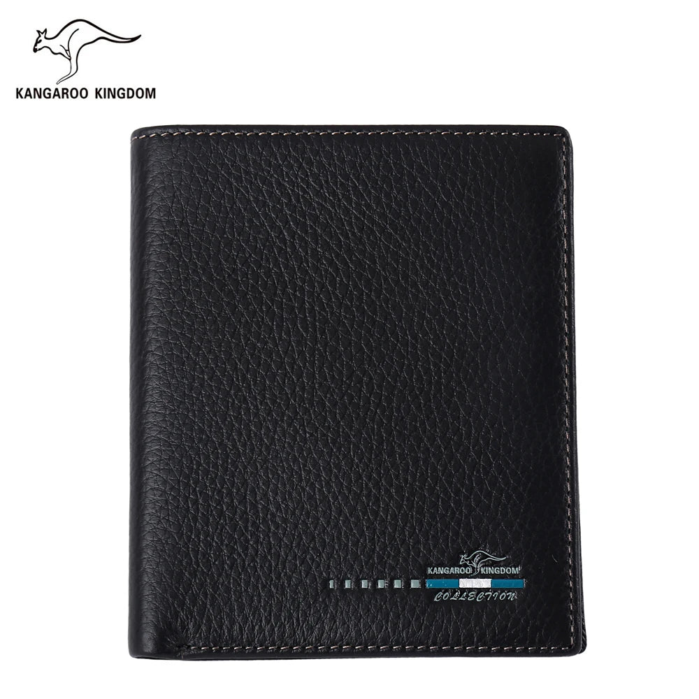 Kangaroo Kingdom Men's Leather Wallet Slim Purse Short