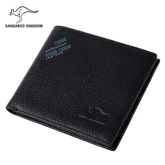 Kangaroo Kingdom Men Wallets Leather Short Wallet Male Pocket