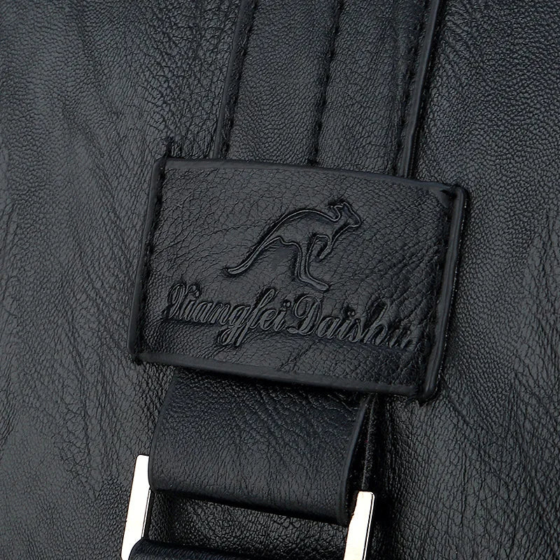 Kangaroo Pu Leather Mochila Femenina Backpack Large Capacity School Bag