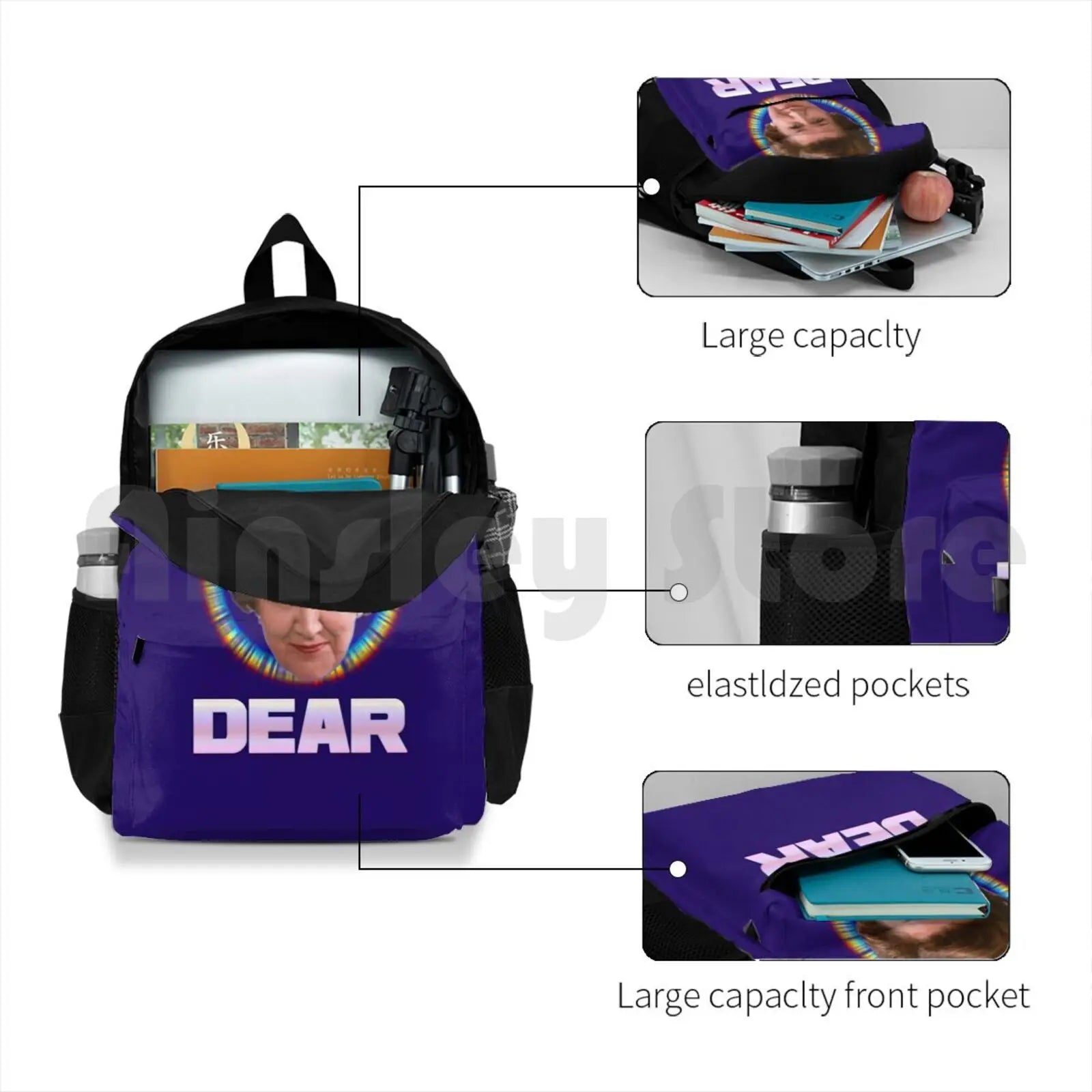 Hyacinth Bucket Outdoor Hiking Backpack Climbing Sports Bag