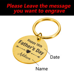 Personalized Family Reunion Key Holder Grandpa Grandma Keychains