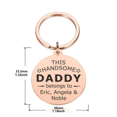 Personalized Family Reunion Key Holder Grandpa Grandma Keychains