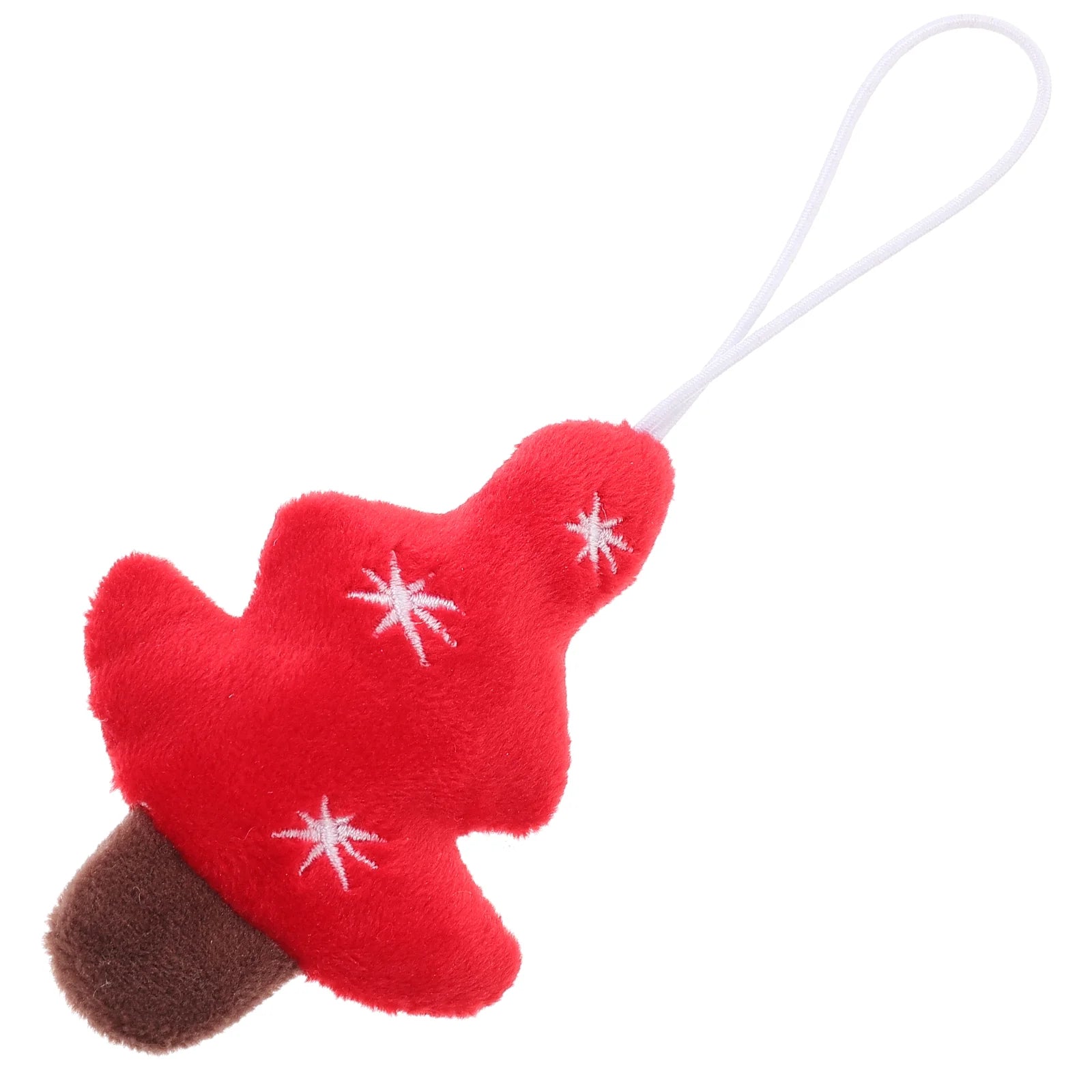 Plush Key Holder Christmas Tree Ornaments Xmas Decor Hanging Pendants