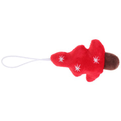 Plush Key Holder Christmas Tree Ornaments Xmas Decor Hanging Pendants