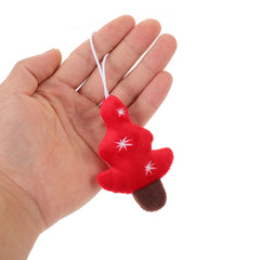Plush Key Holder Christmas Tree Ornaments Xmas Decor Hanging Pendants