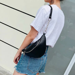 Key Pouch Waist Packs Womens Waist Bag Fanny Pack Pu Bag Belt Purse
