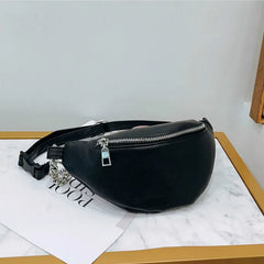 Key Pouch Waist Packs Womens Waist Bag Fanny Pack Pu Bag Belt Purse