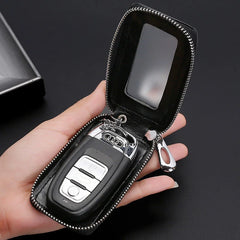 Vintage Patchwork Key Wallets Zipper Car-key Holder Case