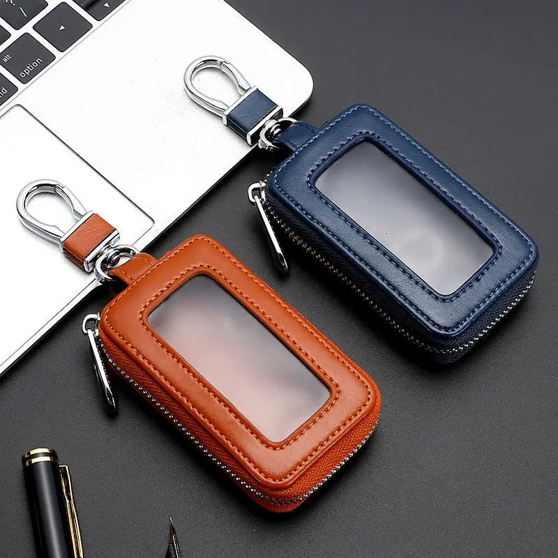 Vintage Patchwork Key Wallets Zipper Car-key Holder Case