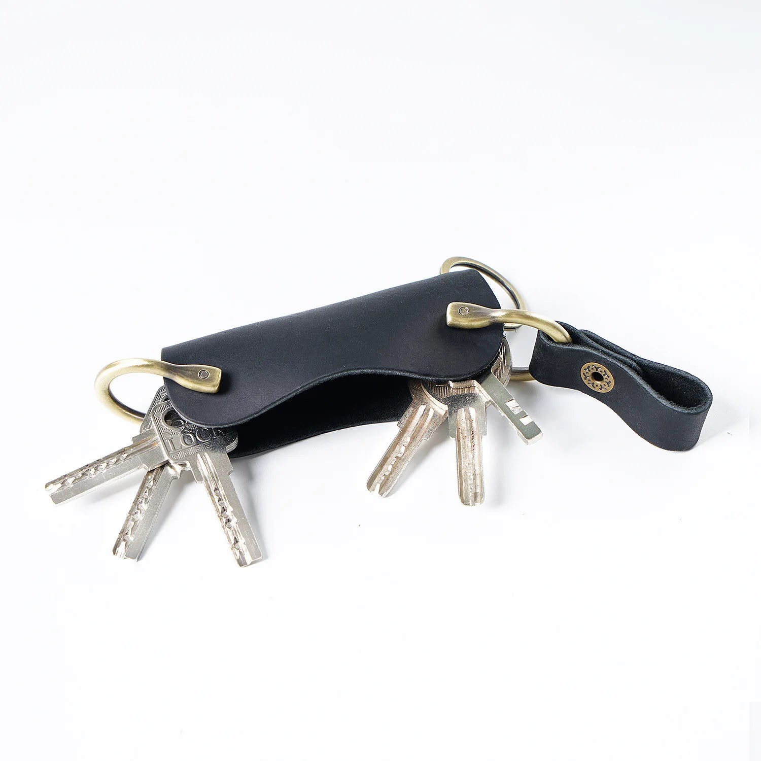 Keycord Leather Car Key Chain Buckle Car Key Ring DIY Car Accessories