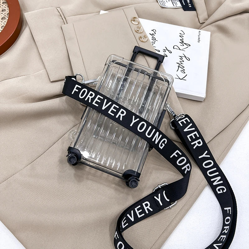 Kids Girls PVC Transparent Crossbody Shoulder Bag for Women Handbag Purse