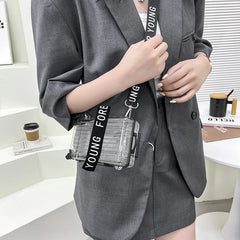 Kids Girls PVC Transparent Crossbody Shoulder Bag for Women Handbag Purse