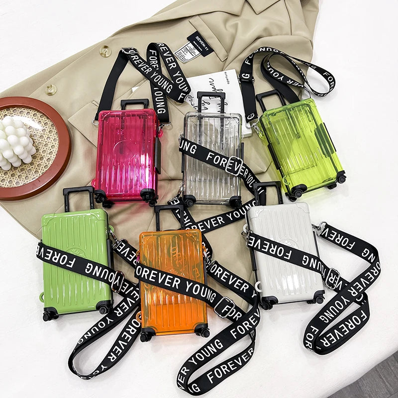Kids Girls PVC Transparent Crossbody Shoulder Bag for Women Handbag Purse