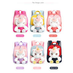 Kids Cartoon Backpack 3D Doll Rucksack School Bag for Boys Girls