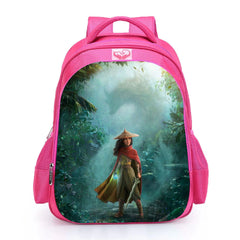 Kid Raya The Last Dragon Backpack School Bag Anime Primary Daily