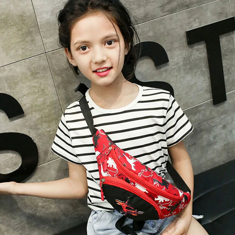 Dinosaur Waist Bag For Kids - Cartoon Fanny Pack